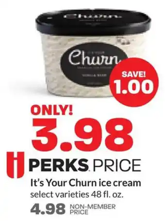 Hy-Vee It's Your Churn ice cream offer