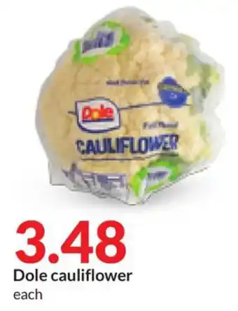Hy-Vee Dole cauliflower offer