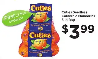 Food 4 Less Cuties seedless california mandarins offer