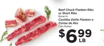 Food 4 Less Beef chuck flanken ribs or short ribs offer