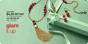 JC Penney Liz claiborne jewelry offer
