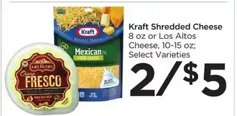Food 4 Less Kraft shredded cheese offer