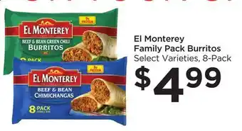 Food 4 Less El monterey family pack burritos offer