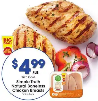 Ralphs Simple truth natural boneless chicken breasts offer
