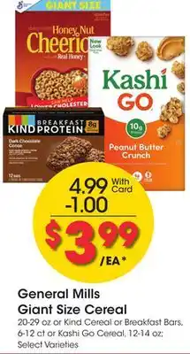 Ralphs General mills giant size cereal offer