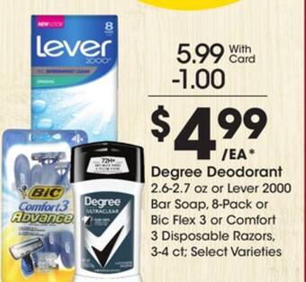 Ralphs Degree deodorant offer