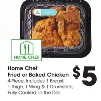 Ralphs Home chef fried or baked chicken offer