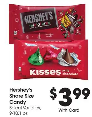 Ralphs Hershey's share size candy offer