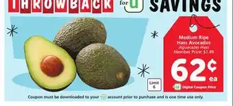 Vons Medium ripe hass avocados offer