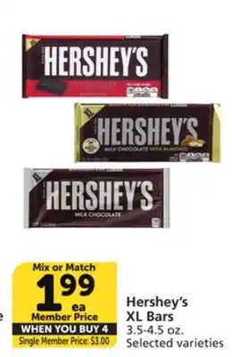 Vons Hershey's xl bars offer