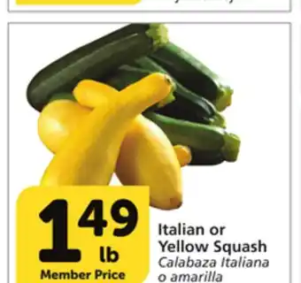 Vons Italian or yellow squash offer