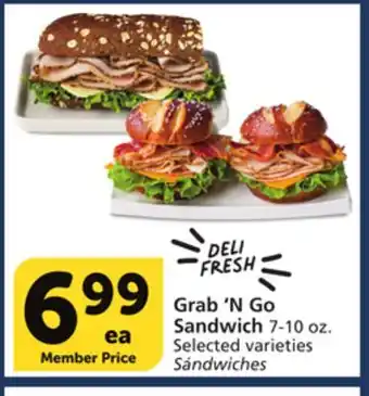 Vons Grab'n go sandwich offer