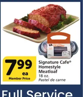 Vons Signature cafe homestyle meatloaf offer
