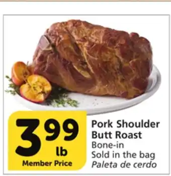 Vons Pork shoulder butt roast offer