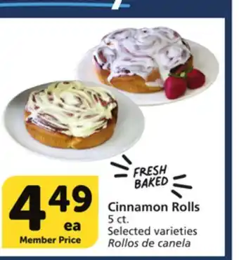 Vons Cinnamon rolls offer