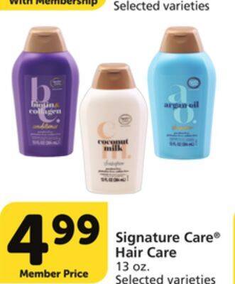 Vons Signature care hair care offer