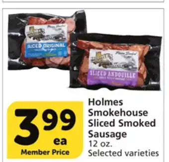 Vons Holmes smokehouse sliced smoked sausage offer