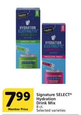 Vons Signature select hydration drink mix offer