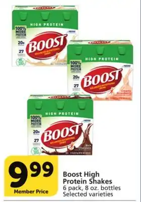 Vons Boost high protein shakes offer