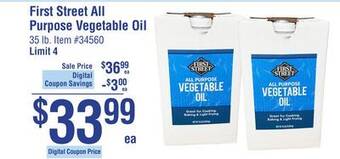 Smart & Final All purpose vegetable oil offer