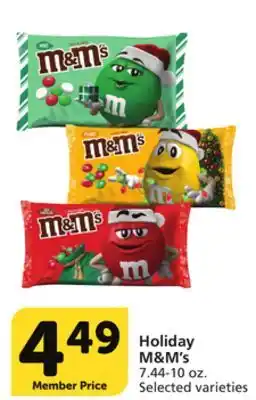 Albertsons Holiday m & m' s offer