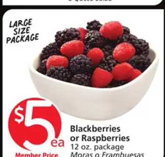 Albertsons Blackberries or raspberries offer
