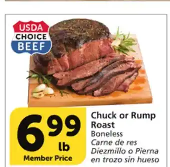 Albertsons Chuck or rump roast offer