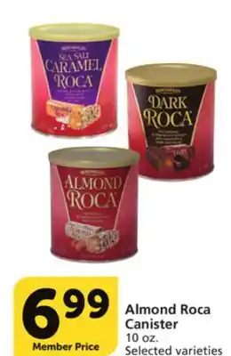 Albertsons Almond roca canister offer