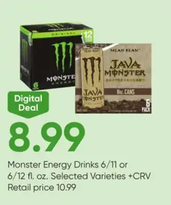Stater Bros Monster energy drinks offer