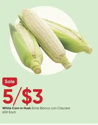 Stater Bros White corn in husk offer