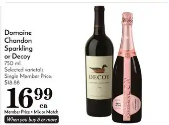 Pavilions Domaine chandon sparkling or decoy offer