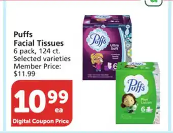 Albertsons Puffs facial tissues offer