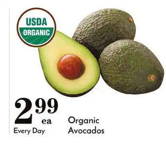 Pavilions Organic avocados offer