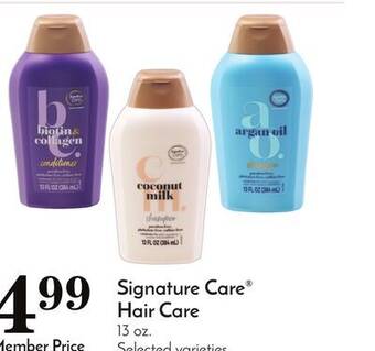 Pavilions Signature care hair care offer