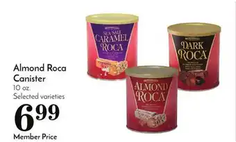 Pavilions Almond roca canister offer
