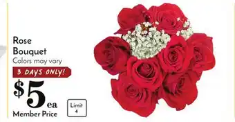 Pavilions Rose bouquet offer