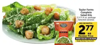 Albertsons Taylor farms complete salad kits offer