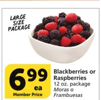 Albertsons Blackberries or raspberries offer