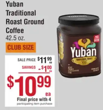 Smart & Final Yuban traditional roast ground coffee offer
