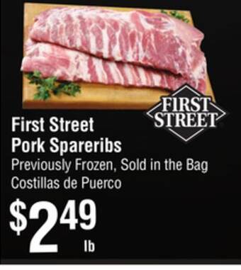 Smart & Final First street pork spareribs offer