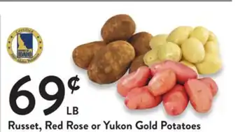 Fresh Thyme Russet, red rose or yukon gold potatoes offer