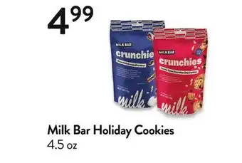 Fresh Thyme Milk bar holiday cookies offer