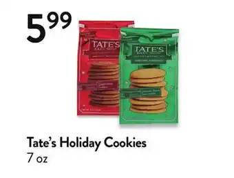 Fresh Thyme Tate's holiday cookies offer