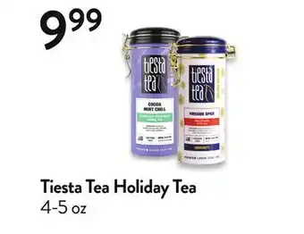 Fresh Thyme Tiesta tea holiday tea offer