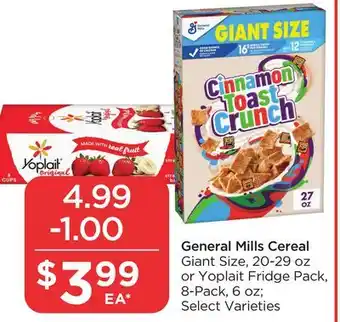 Food 4 Less General mills cereal offer