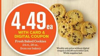 Mariano's Fresh baked cookies offer