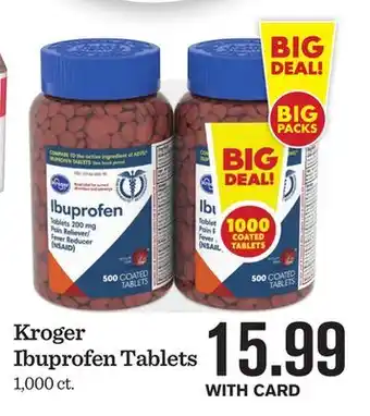 Mariano's Kroger ibuprofen tablets offer