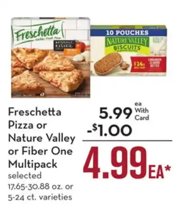 Mariano's Freschetta pizza or nature valley or fiber one multipack offer