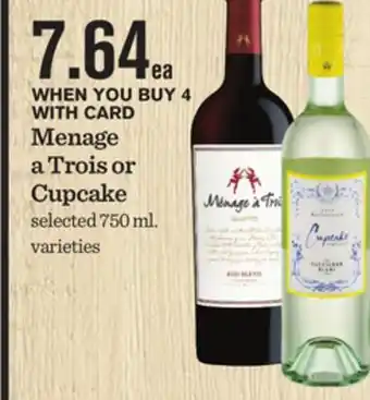 Mariano's Menage a trois or cupcake offer