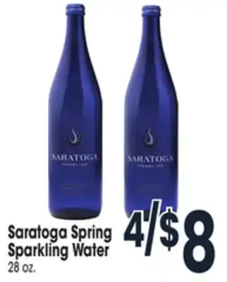 Jewel-Osco Saratoga spring sparkling water offer